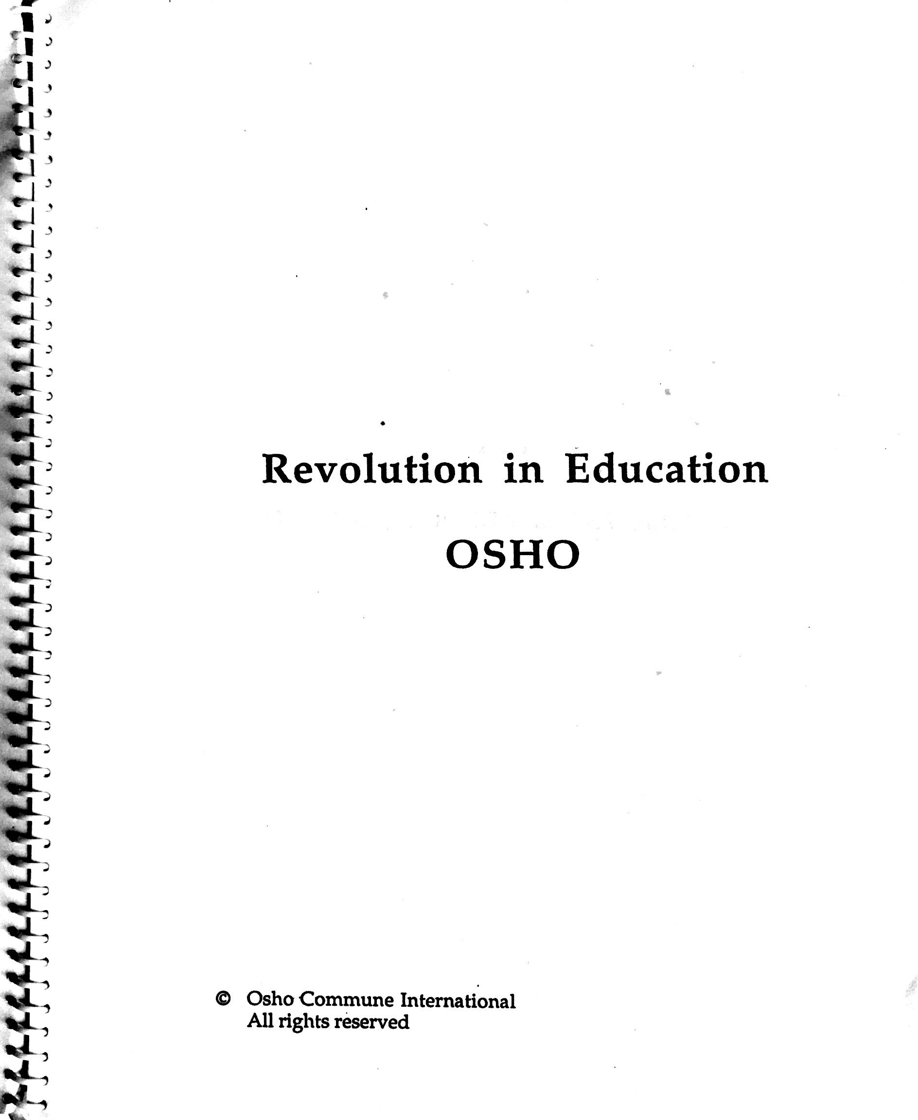 Revolution in Education